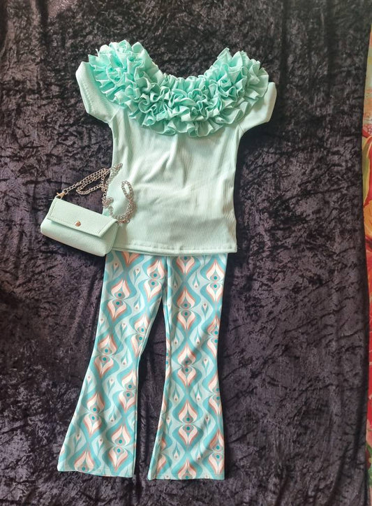 Flair pants mint groen