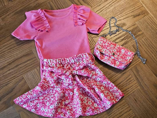 Pink flower set